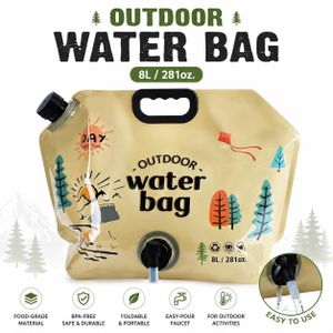 Outdoor Water Bag 8L / 2810oz Food-Grade BPA-Free Portable Foldable Water Container