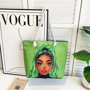 Fashion Ladies Tote Handbag - Multicolor