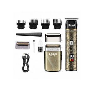 600mAh Professional Beard Combo Set with LED Display, Hair Trimmer, Shaver, Corded & Cordless Use, 2-in-1 Design