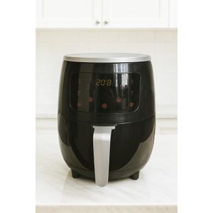 Morgan Extra Large Healthy Air Fryer With Smart Digital Control - 6L - Black/Silver
