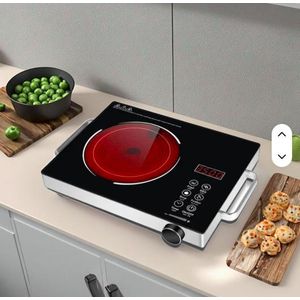 Powerful Good Quality Multi-Functional Electric Infrared Cooktop Induction Cooker 3500W Single Burner Outdoor Fry Function Stainless Steel Housing Parts
