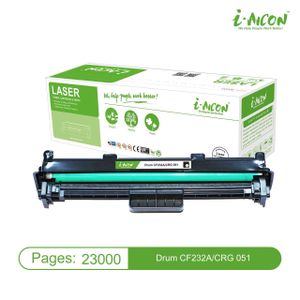 i-AICON CF232A / Canon CRG 051 Compatible Drum Unit – Black (23,000 Pages)