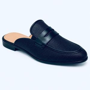 Quality Classic Men’s Half Shoes – Black