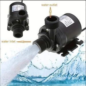 RV Water Pump Ultra-quiet DC 12V Mini Brushless Motor Submersible Water Pump 800L/H Portable Garden 196.85inch For Cooling System Fountains Heater