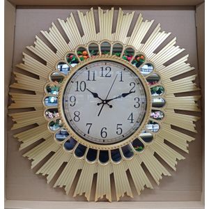 Wall Clock, 28 inches - Gold