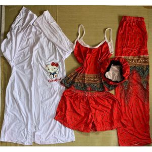 5in1 Fashion Ladies Night Wear Top, Trousers And Shorts