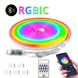Neon 10 Meters LED Strip Light With Mobile App And Remote Controller Multicolour 