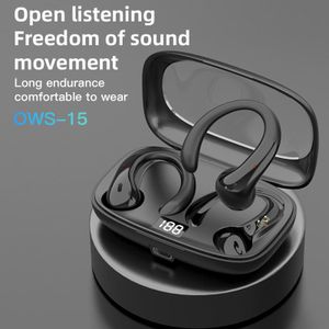New OWS15 wireless Bluetooth earphones with over the ear design, long battery life, no in ear sports Bluetooth earphones