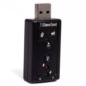 Tianquil USB Virtual Sound Card Adapter - Plug and Play for Computer Laptop Universal 7.1 Channel - Black