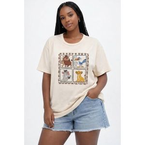 Women's Oversize Crew Neck Short Sleeve T-Shirt Plus Size Tee with Creative BBT160002