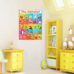 Alphabet Poster Learn My ABC Wall Chart Fun Children Educational