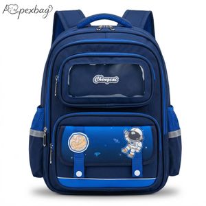 Waterproof Primary School Bag, Space Astronaut Spine Protection Backpack for Boys (Grades 3-6)