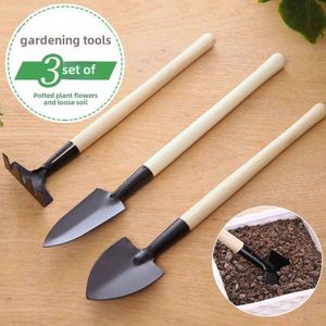 Miztabryn 3 PCS Gardening Tool Set Shovel Spade Rake Kit