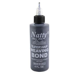 4FL Big Natty Super Hair Weaving Bond Adhesive - Strong Hold for Professional & Salon Use Black