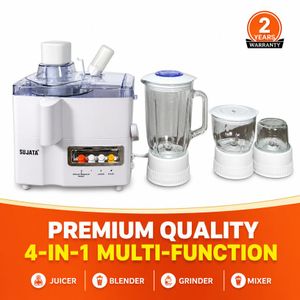 4 in 1 Blender White 900W 1L Glass Jar 1L Meat Grinder 0.3L Grinder Cup Juicer Food Processor