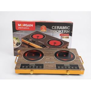 Morgan Ceramic Cooker CC-7086 – Dual Burner - 1700W - Touch Controls