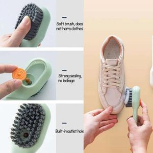 Mka Household Pastic, Liquid-Dispensing, Long Hand Hanging Storage, Multipurpose Cleaning Brush 