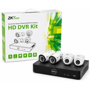 ZKT 4-Channel Analog CCTV Security Camera Kit – Complete Surveillance System