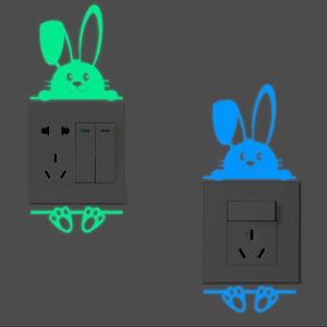 2pcs Glow-in-the-dark switch decorative wall sticker