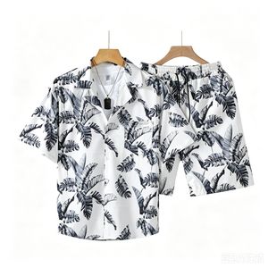 Dapperman Men’s Shirts for Men – Hawaiian Print Shirt and Shorts Set | Summer Casual Beach Outfit Two Piece Set