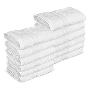 12 pieces of baby's towel-white-24×48cm
