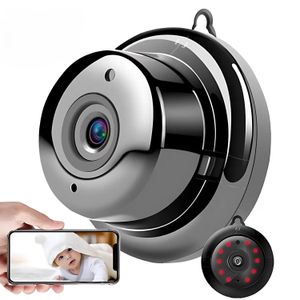 Mini WiFi 1080P surveillance camera, night vision, motion detection, two-way audio, AP hotspot, app control, black - No memory