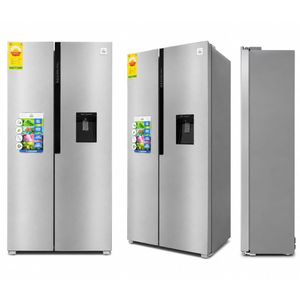 Oscar 527L Side-by-Side Refrigerator with Water Dispenser – OSC-SBS550-S – Energy Saving, Fast Cooling, Sleek Premium Silver
