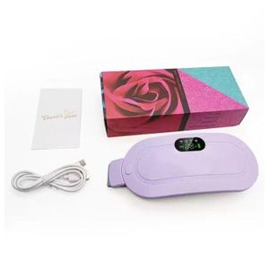 Menstrual Heating Pad Belt with Vibration for Menstrual Pain Relief-Pink