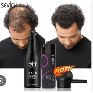 AD 2 in 1Sevich Hair Building Fibre + Sevich Hair Holding Spray (Hair Building Fibres) - Black