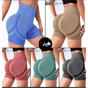 Jogger Women's 2-pieces Seamless High-Waist Scrunch Butts Lifting Workout Shorts – Tummy Control Gym Yoga Biker 