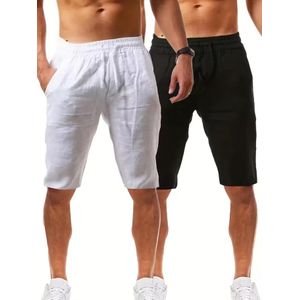 COOFENRISY 2 pieces Men'S Casual Summer Shorts