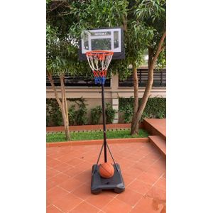 Fitness Kids Adjustable Portable Basketball Hoop Stand - Multicolour