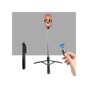 Selfie Stick Tripod 62.2" Extendable BT Remote Handheld Floor Stand For Live Streaming / Photography Q05
