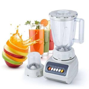 2 in 1 Portable Electric Blender Juicer With Grinder Cup - 1.5L - 450W - Gray