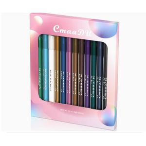 Pearlescent eyeshadow pencil, 12 colors