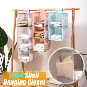 Decor Store Oxford Cloth Washable Multilayer Foldable Hanging Storage Rack  Clothes Organizer 