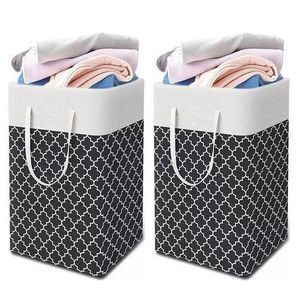 GALUIN  2-Pack Large Laundry Basket, 75L Freestanding Laundry Hamper