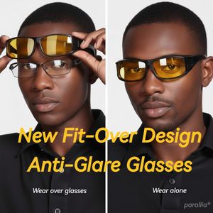 HD Night Vision Anti-Glare/Anti-bule/Driving Glasses - Yellow