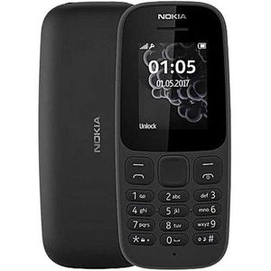 Nokia 105 Mobile Phone 4th Edition Unlocked Single Dual Sim 4MB Memory Black