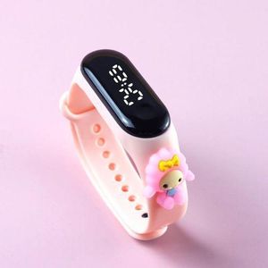 Kids LED Watch Cute Cartoon Sheep Design, Adjustable Soft Silicone Strap Digital Wristband for Girls 3-10 Years Old