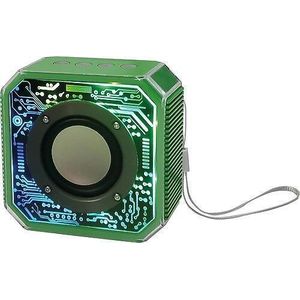 Mecha Cool Wireless Bluetooth Speaker with RGB Light Pickup Outdoor Portable Mini Speaker- Heavy Bass Mini Sound System - Green
