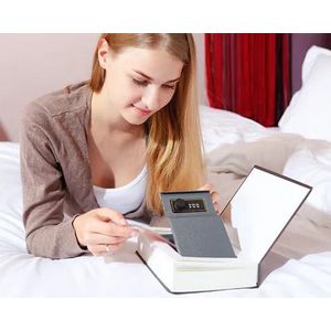 Real Paper Book Locking Safe with Key Lock Secret Hidden Anti-Theft Safe Stash Box Steel & Cardboard