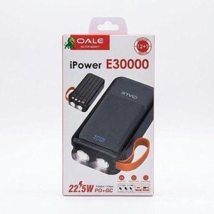 iPower E30,000mAh Heavy Duty Power Bank - LONG LASTING Fast Charge Battery with 2 Emergency Lights