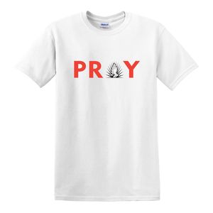 Pray 2.0 Round Neck Tshirt-White 
