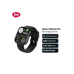 Itel Smart Watch Fit O20 2.04" HD Display IP68 AI-Powered - Black