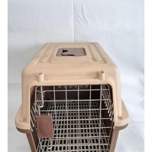 Pet Travelling Cage -Brown