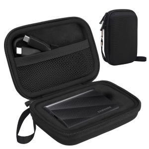 Portable External Hard Drive Case- Black