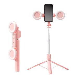 Bluetooth Selfie Stick Tripod with double fill light