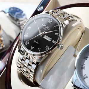 Men's minimalist business quartz watch