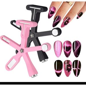 5-in-1 Multifunctional Magnetic Nail Art Wand for Cat Eye Gel Polish 1pc Multicolors